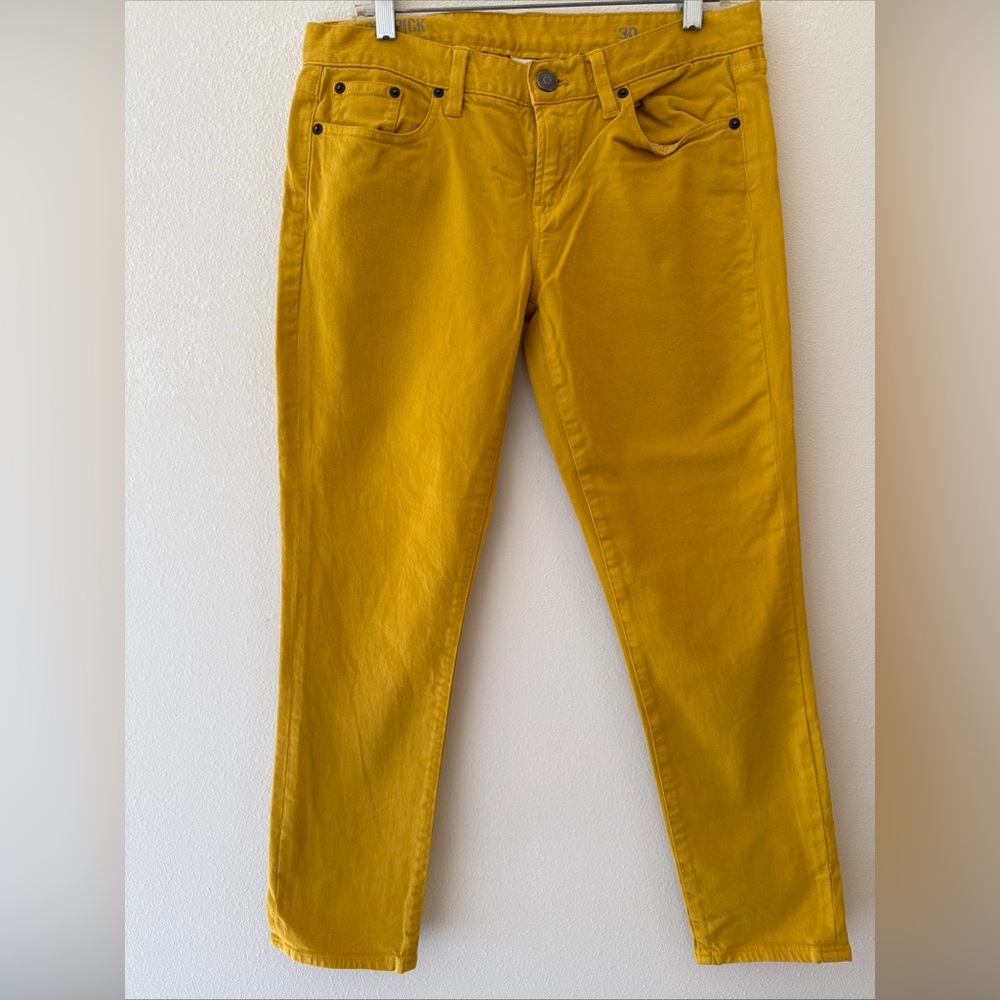 J.Crew toothpick ankle size 30 Women's Mustard Jeans